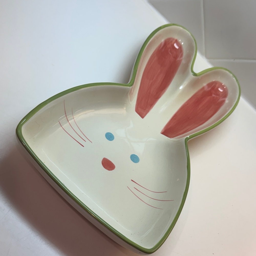 Bunny Shaped Ceramic Serving Platter